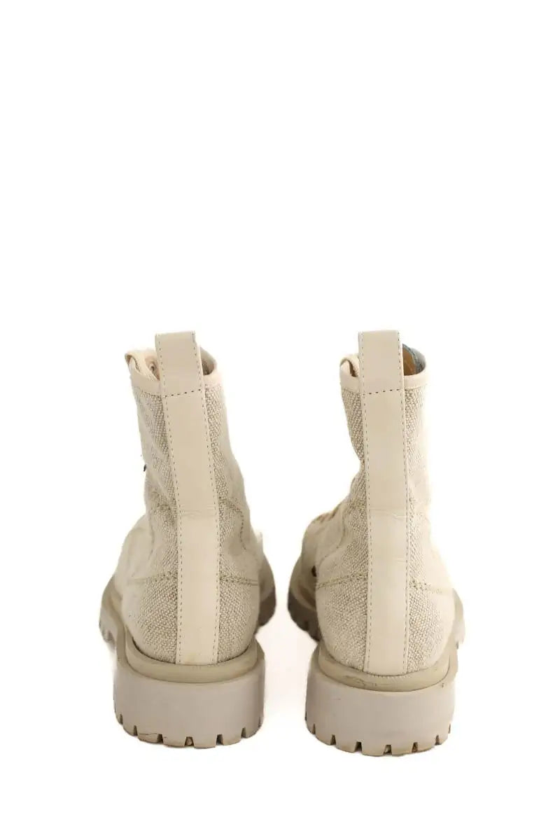 Chaussures à lacets Barbara Bui Beige en Tissu