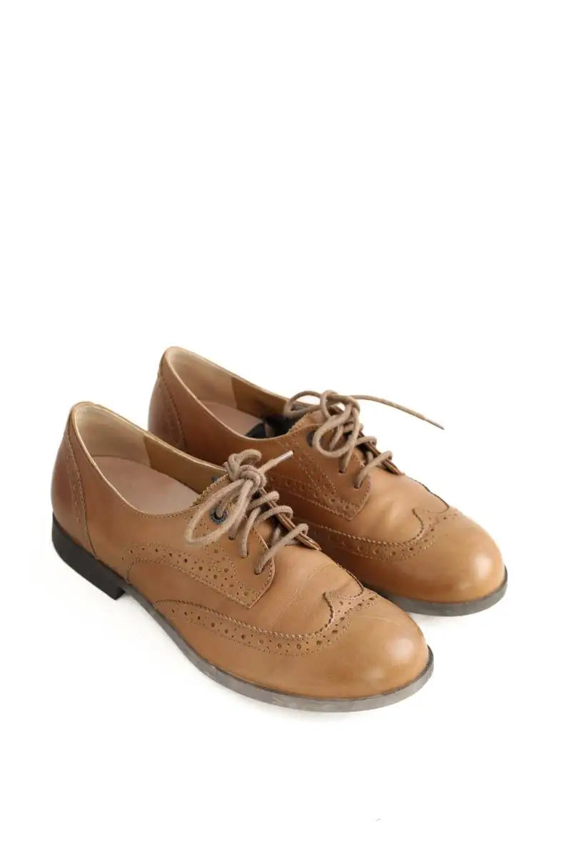Chaussures à lacets Birkenstock Camel en Cuir