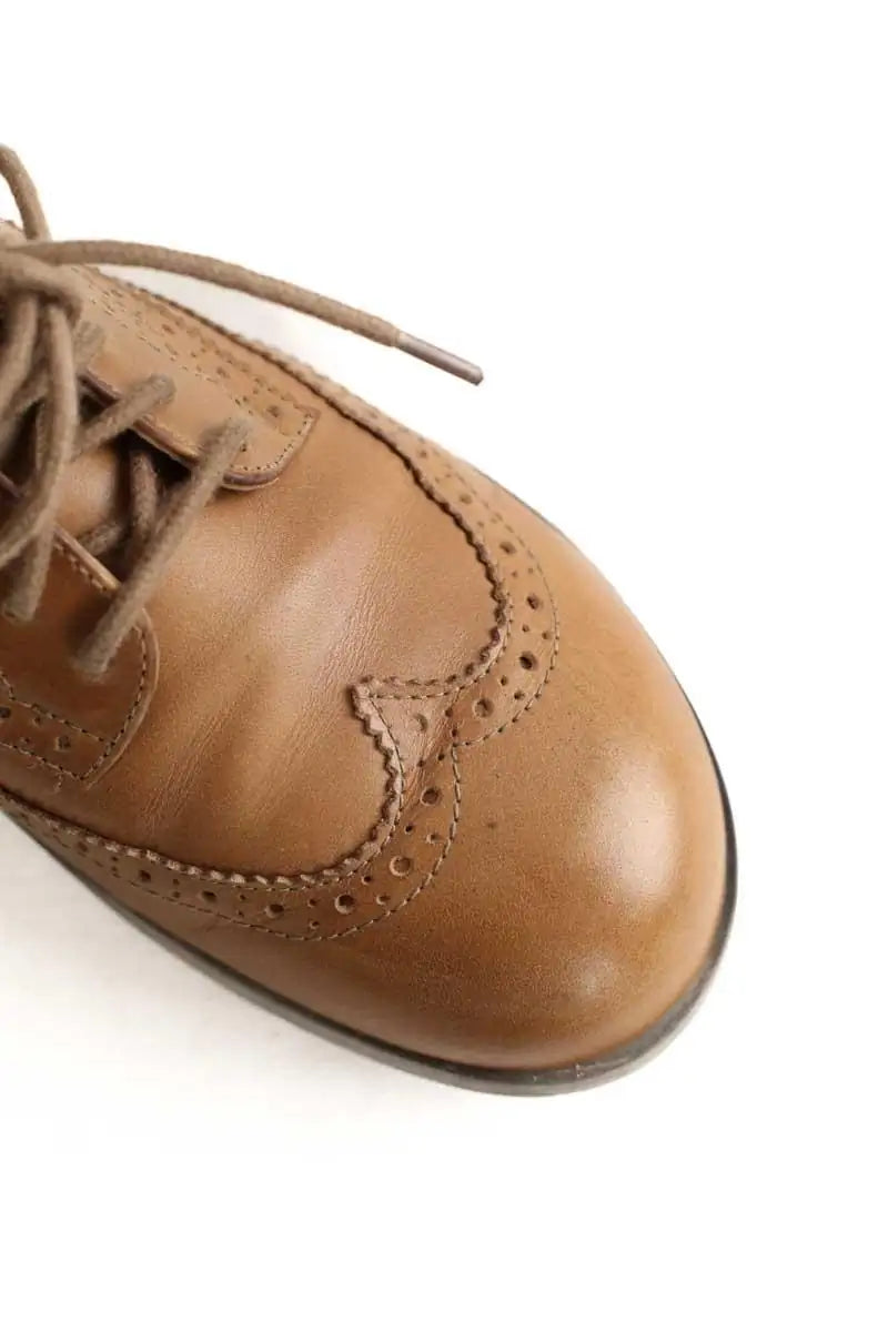 Chaussures à lacets Birkenstock Camel en Cuir