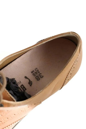Chaussures à lacets Birkenstock Camel en Cuir