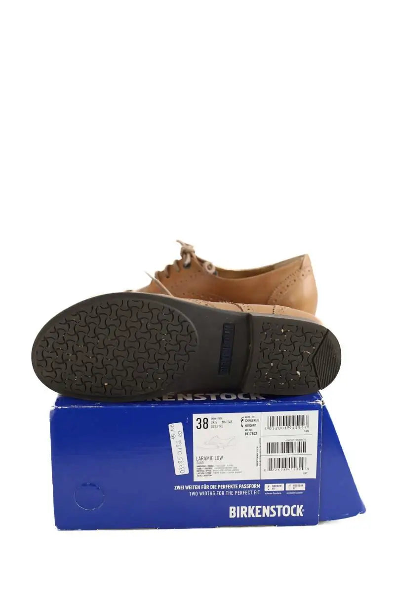 Chaussures à lacets Birkenstock Camel en Cuir