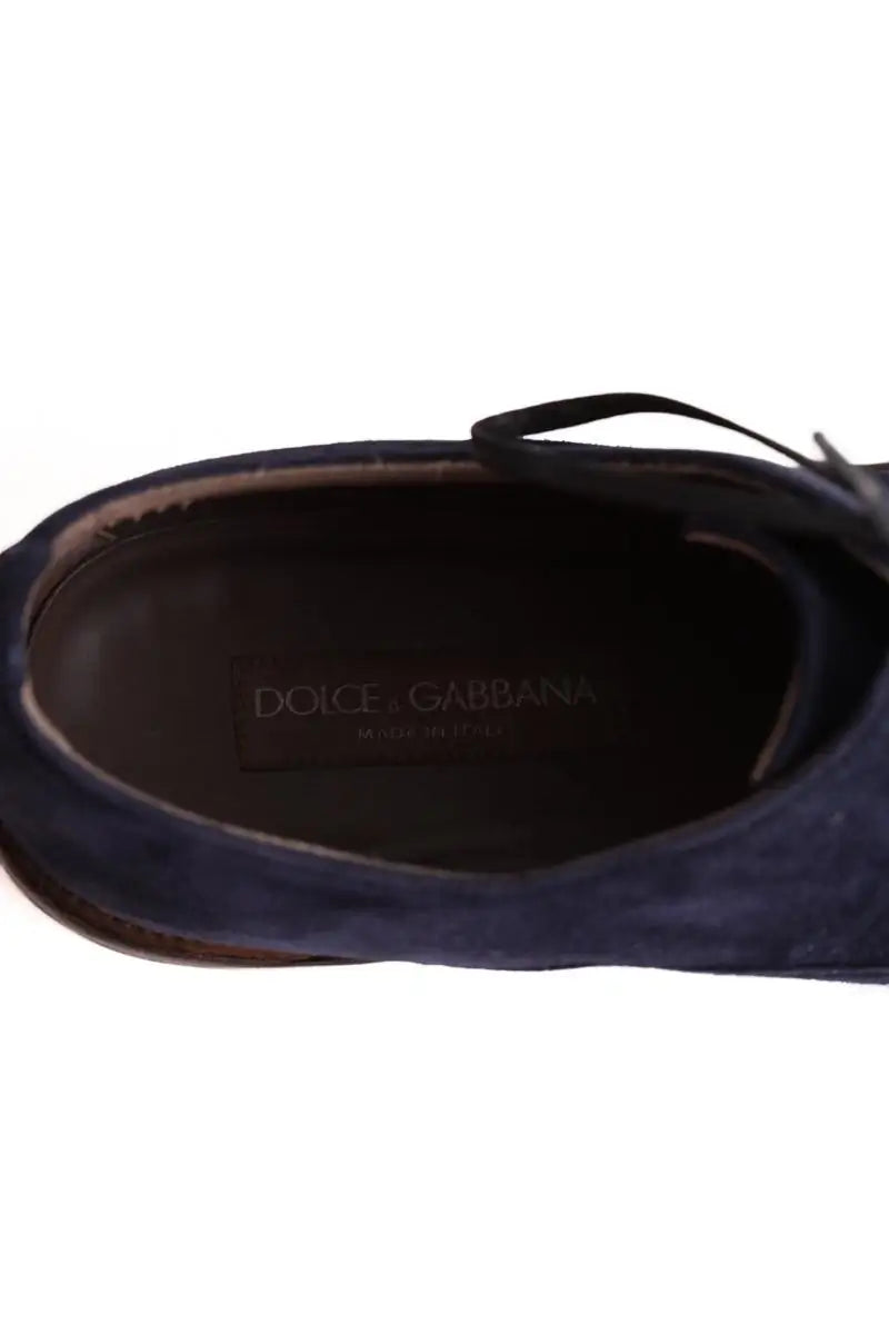 Chaussures à lacets Dolce & Gabbana Bleu en Daim
