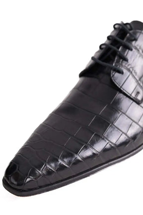 Chaussures à lacets Dolce & Gabbana Noir en Cuirs exotiques