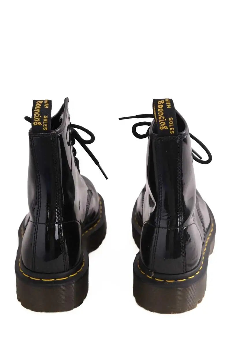 Chaussures à lacets Dr. Martens Noir en Cuir verni