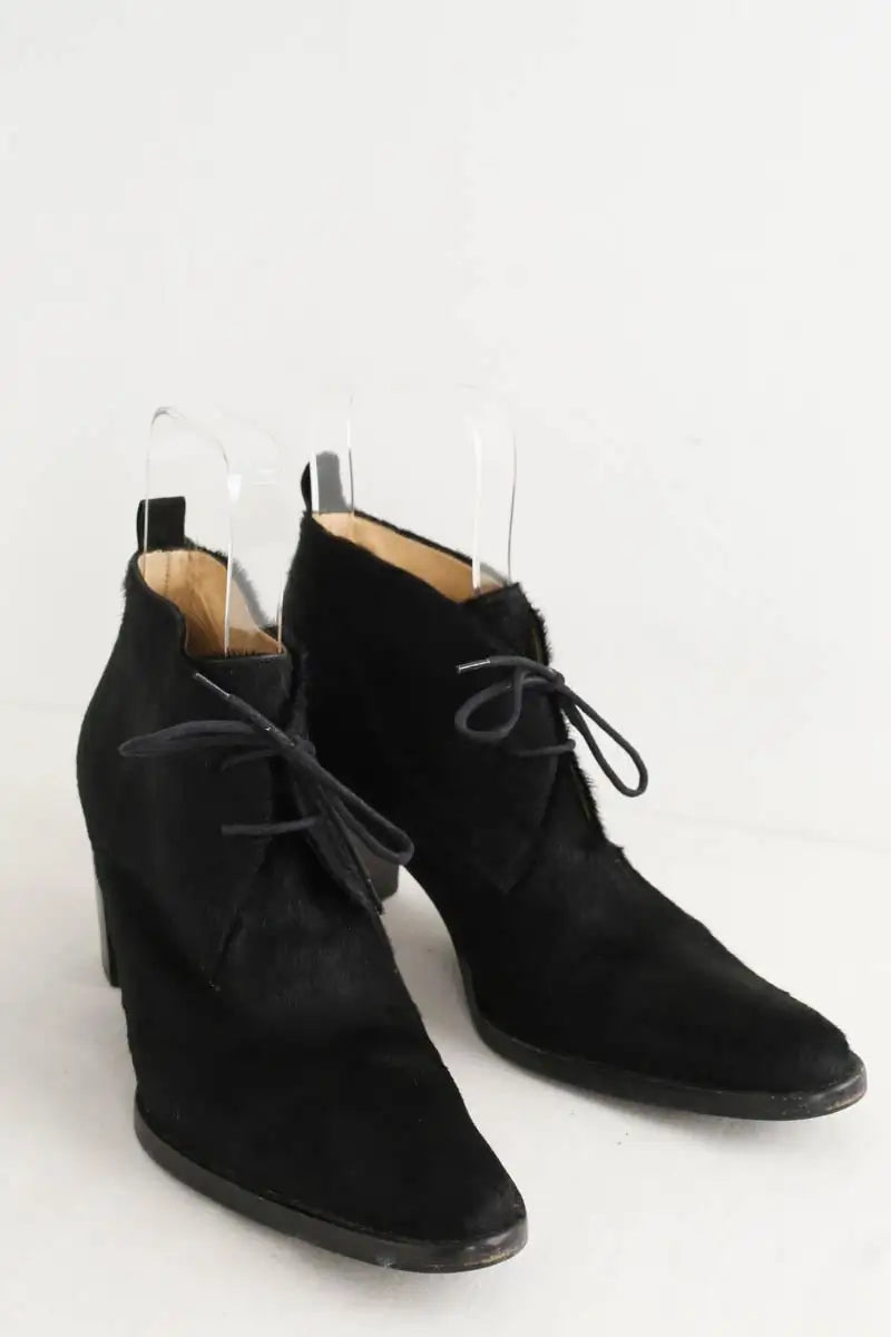 Chaussures à lacets Free Lance Noir en Fausse fourrure