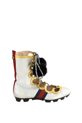 Chaussures à lacets Gucci Titan gladiator Gris en Cuir, taille 37 - Seconde Main
