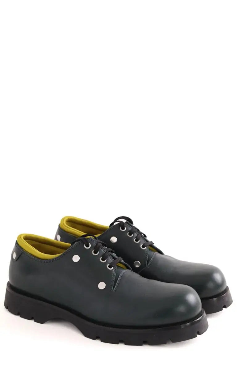 Chaussures à lacets Jil Sander Vert en Cuir