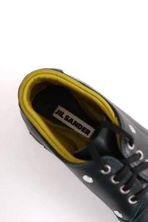 Chaussures à lacets Jil Sander Vert en Cuir