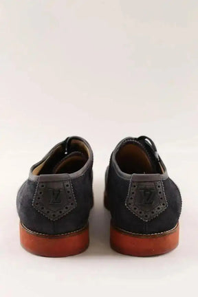 Chaussures à lacets Louis Vuitton Bleu en Daim
