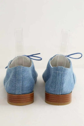 Chaussures à lacets Repetto Zizi Bleu en Tissu