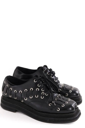 Chaussures à lacets Simone Rocha Noir en Cuir