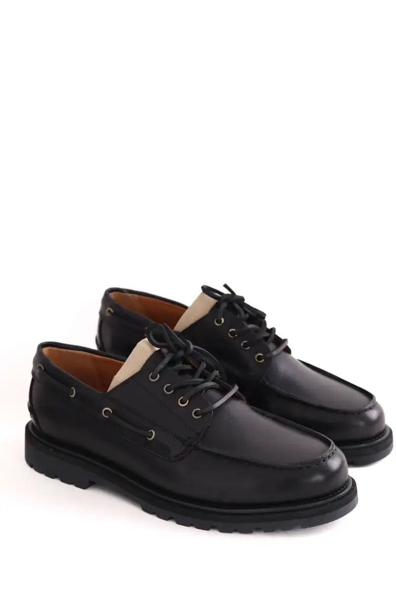 Chaussures à lacets Vagabond Jay Noir en Cuir