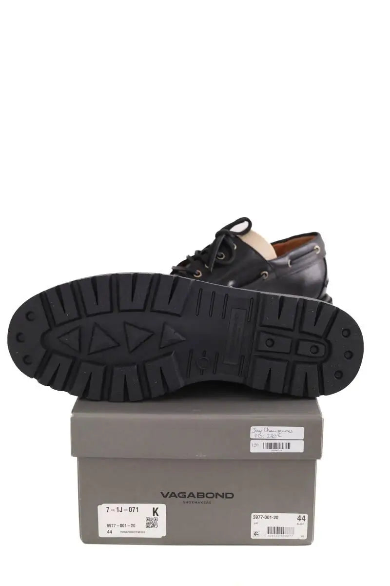 Chaussures à lacets Vagabond Jay Noir en Cuir