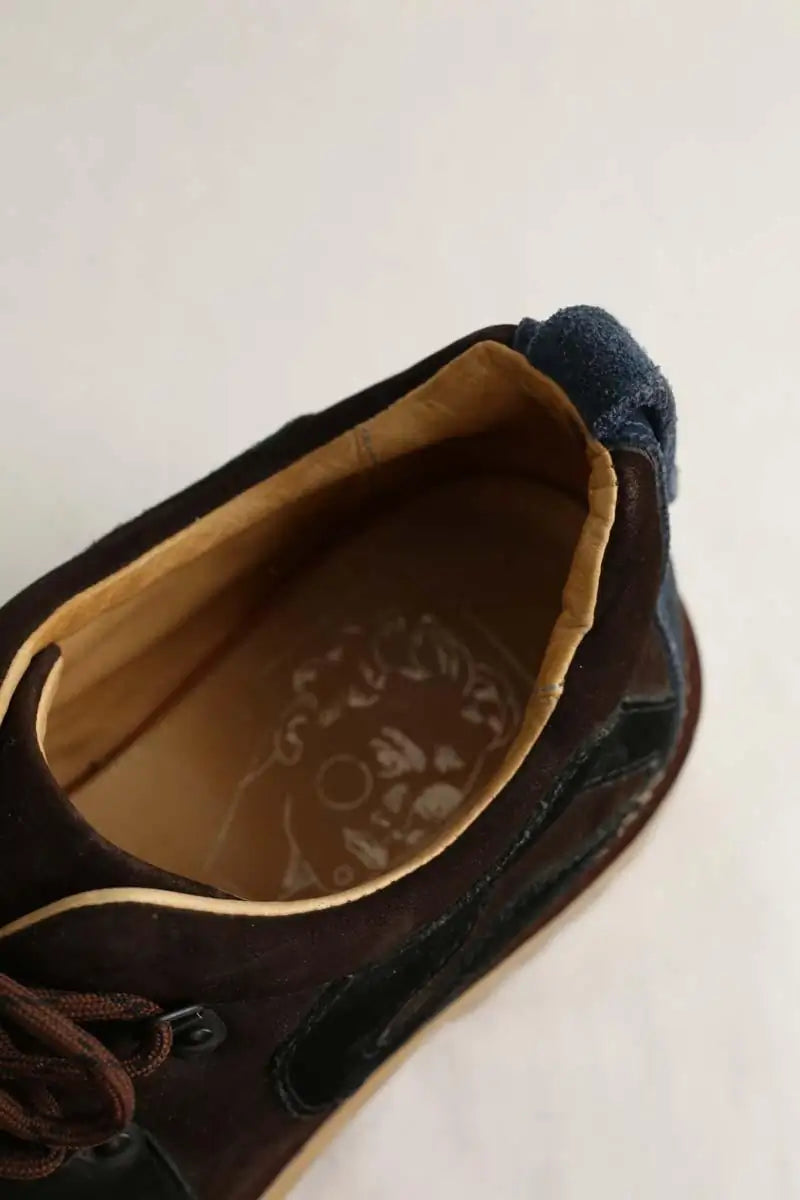 Chaussures à lacets Viga Marron en Daim