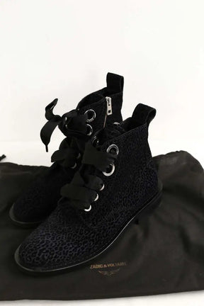 Chaussures à lacets Zadig & Voltaire Noir en Cuir