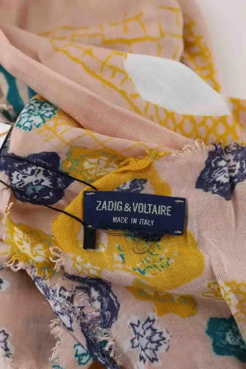 Chèche Zadig & Voltaire Rose en Cachemire