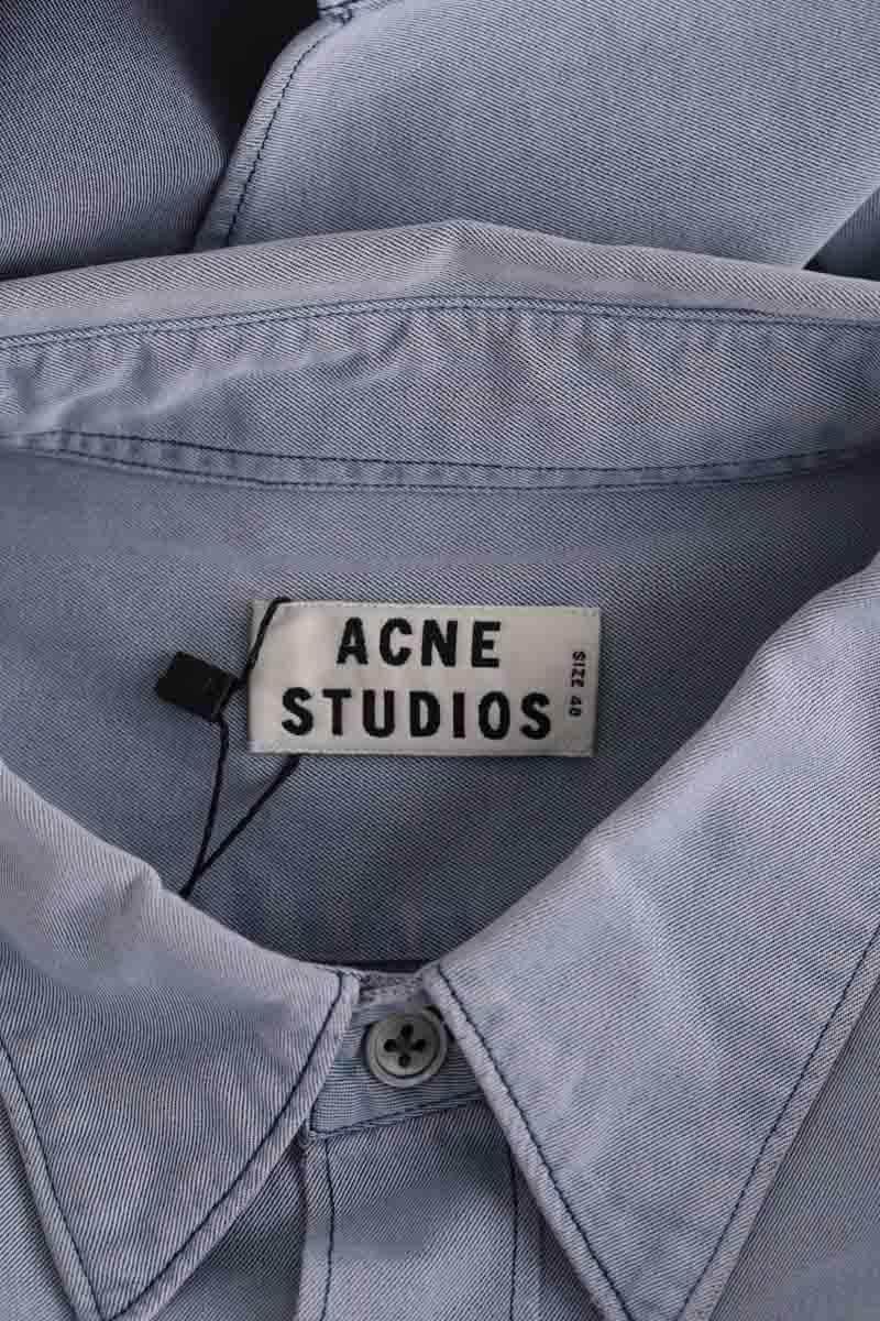 Chemise Acne Studios Twain Bleu en Coton