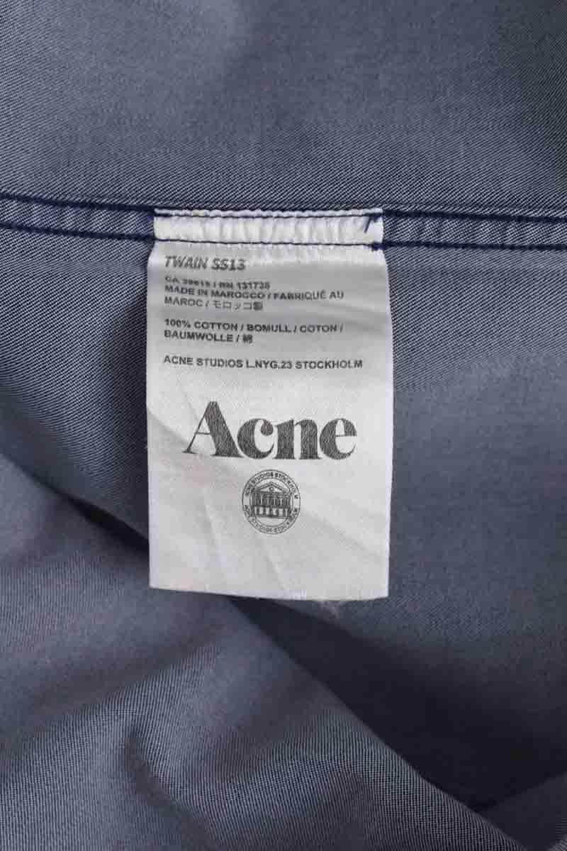 Chemise Acne Studios Twain Bleu en Coton