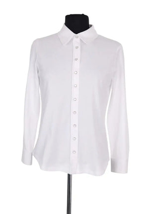 Chemise Agnès B. Blanc en Coton, taille S - Seconde Main