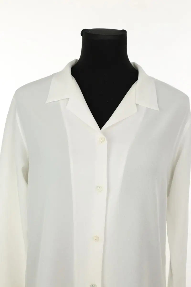 Chemise Agnès B. Blanc en Polyester