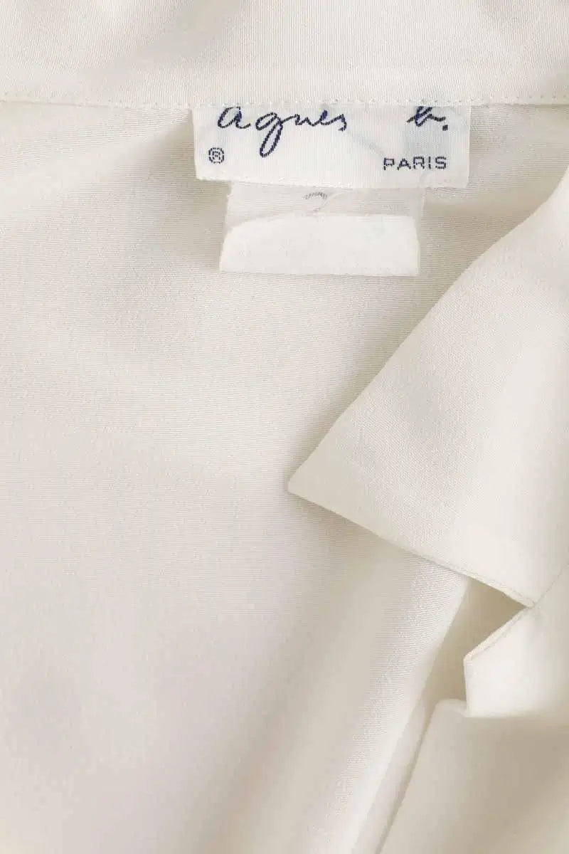 Chemise Agnès B. Blanc en Polyester