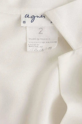 Chemise Agnès B. Blanc en Polyester