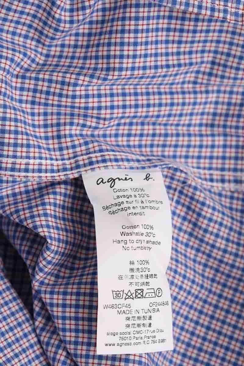 Chemise Agnès B. Bleu en Coton