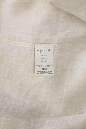 Chemise Agnès B. Ecru en Lin