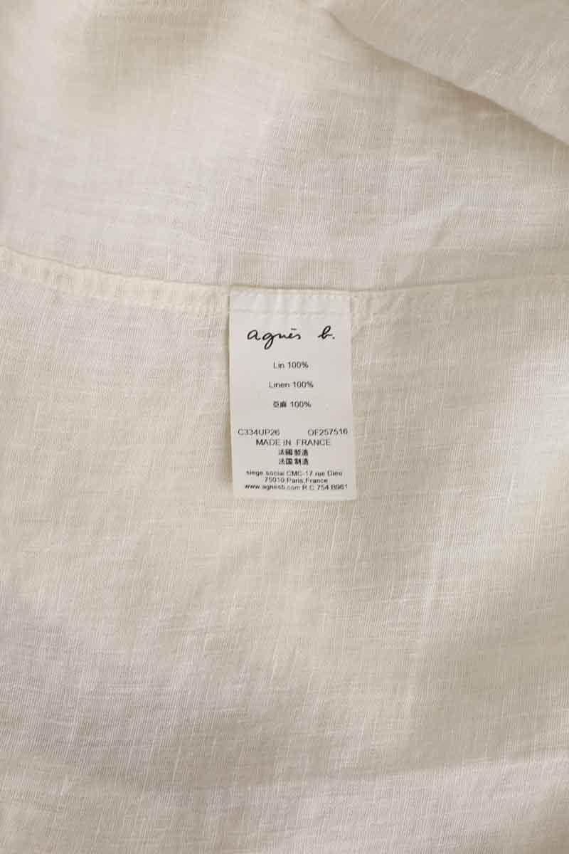 Chemise Agnès B. Ecru en Lin