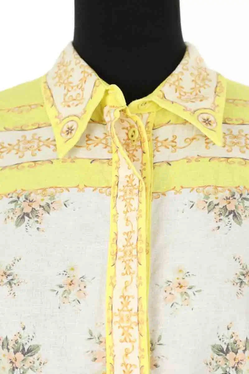 Chemise Alemais Jaune en Coton