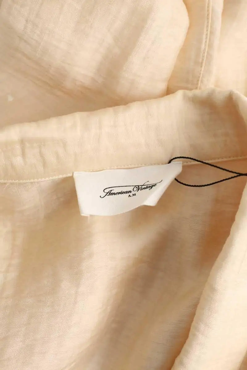 Chemise American Vintage Beige en Synthétique