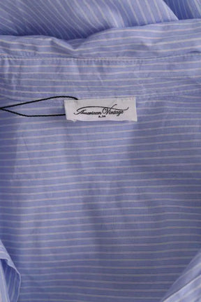 Chemise American Vintage Bleu en Coton