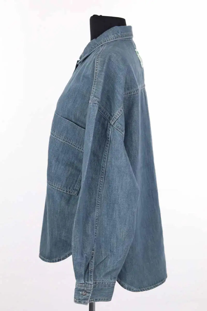Chemise American Vintage Bleu en Coton
