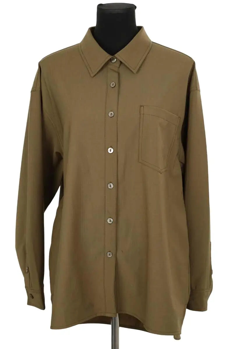 Chemise American Vintage Kaki en Synthétique, taille L - Seconde Main
