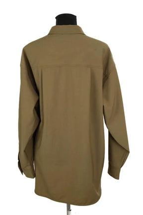 Chemise American Vintage Kaki en Synthétique