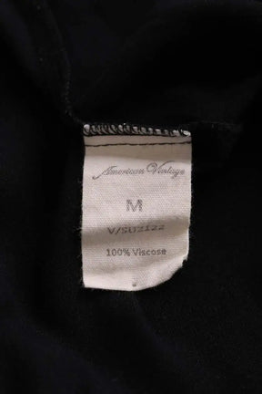 Chemise American Vintage Noir en Viscose