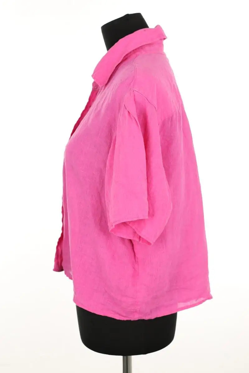 Chemise American Vintage Rose en Lin