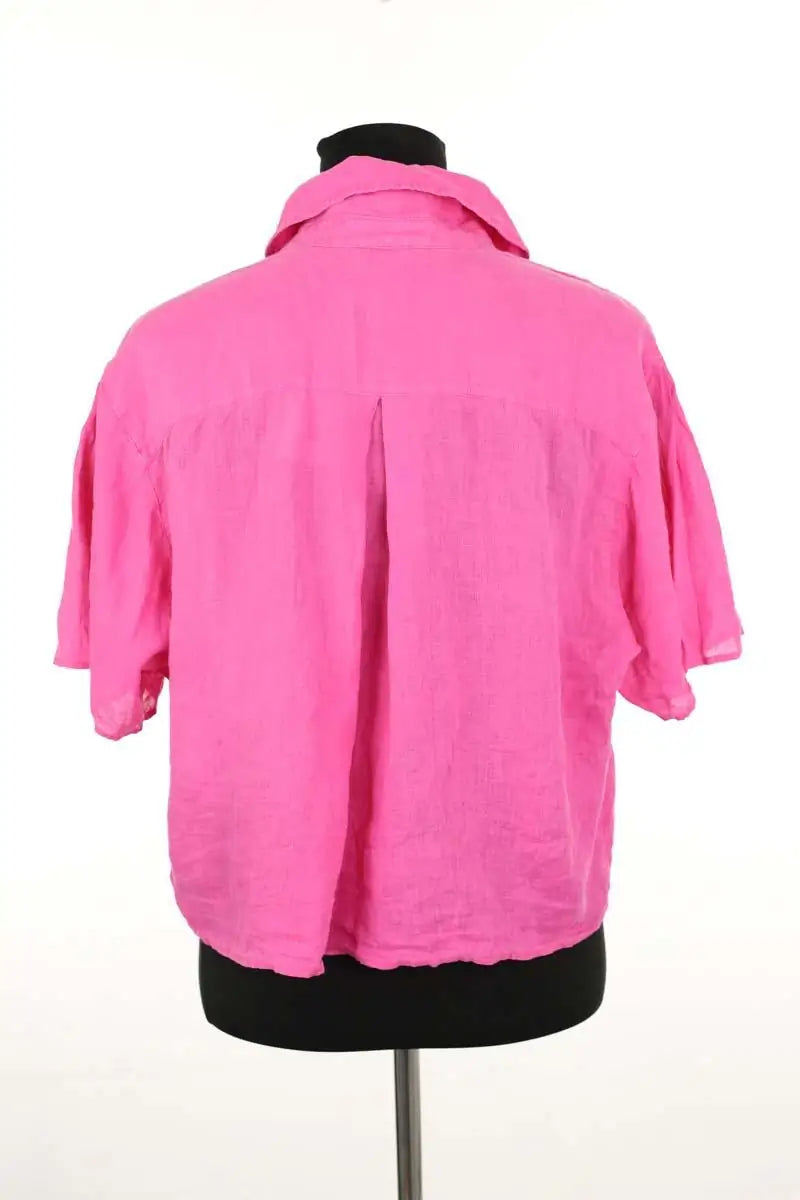 Chemise American Vintage Rose en Lin