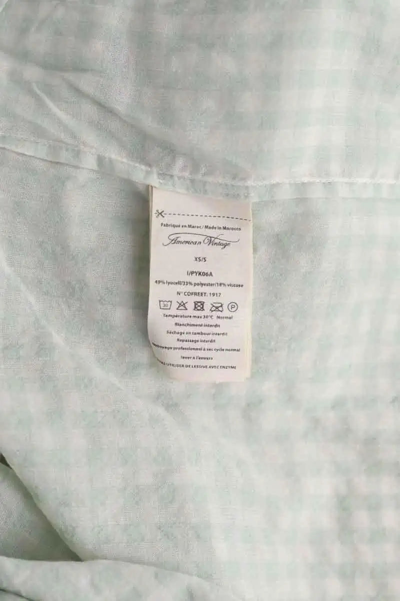 Chemise American Vintage Vert en Synthétique
