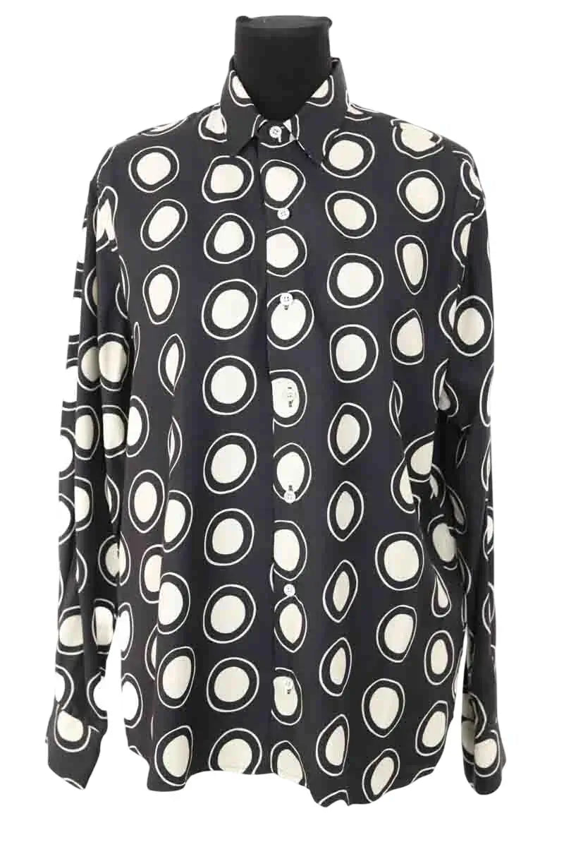 Chemise Ami Noir en Viscose, taille M - Seconde Main