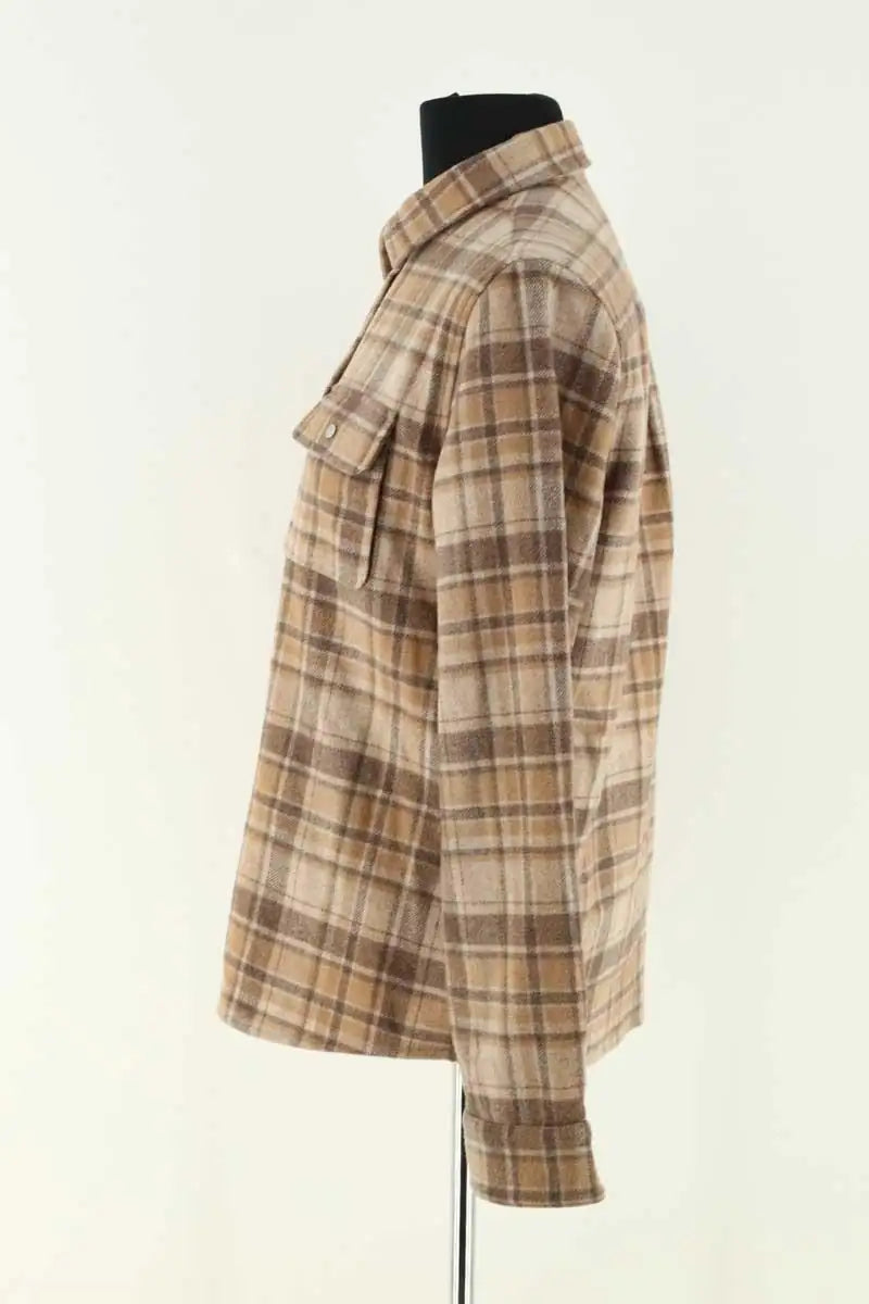 Chemise APC Marron en Laine