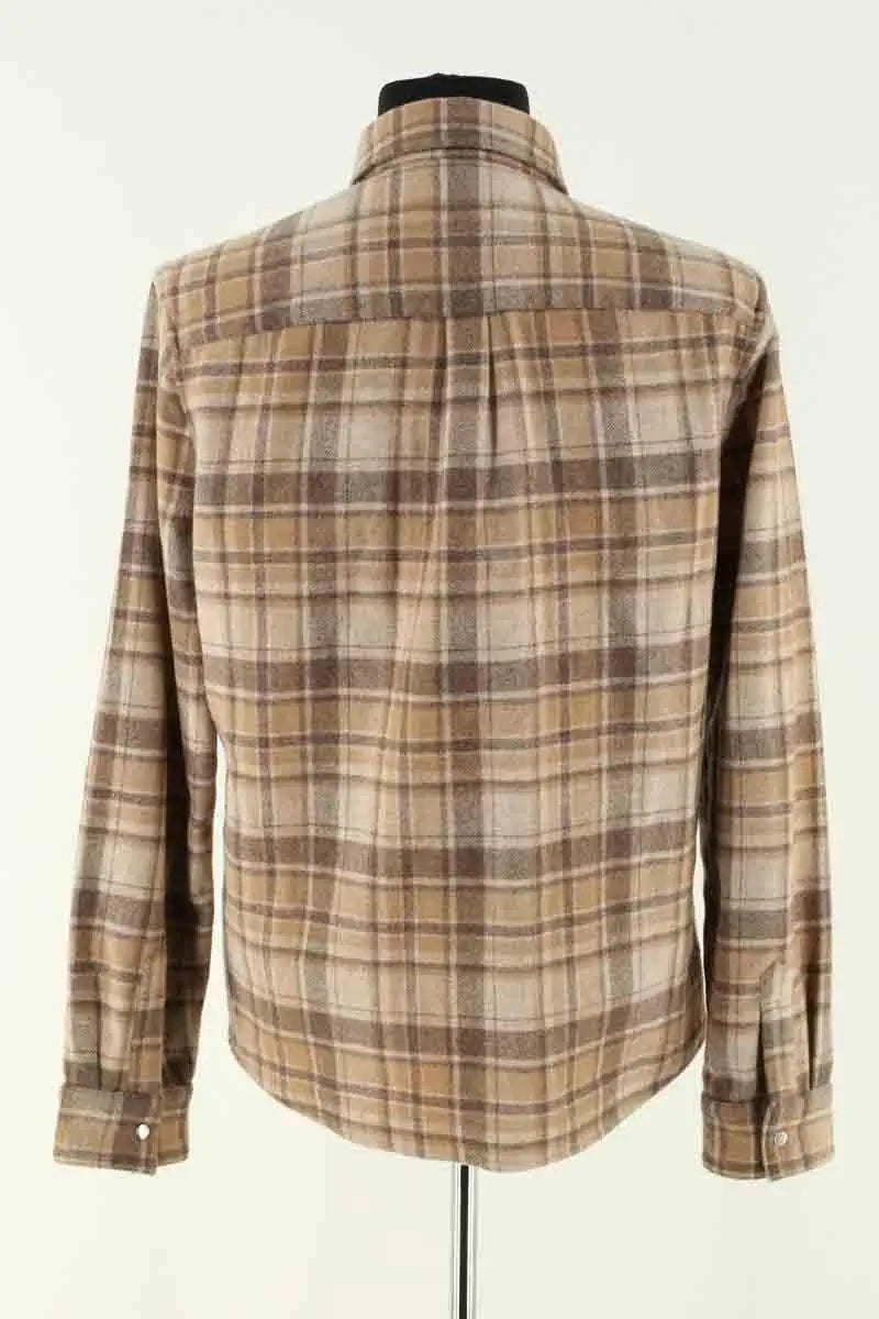 Chemise APC Marron en Laine