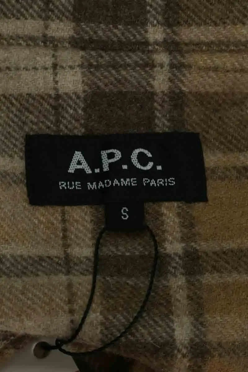 Chemise APC Marron en Laine