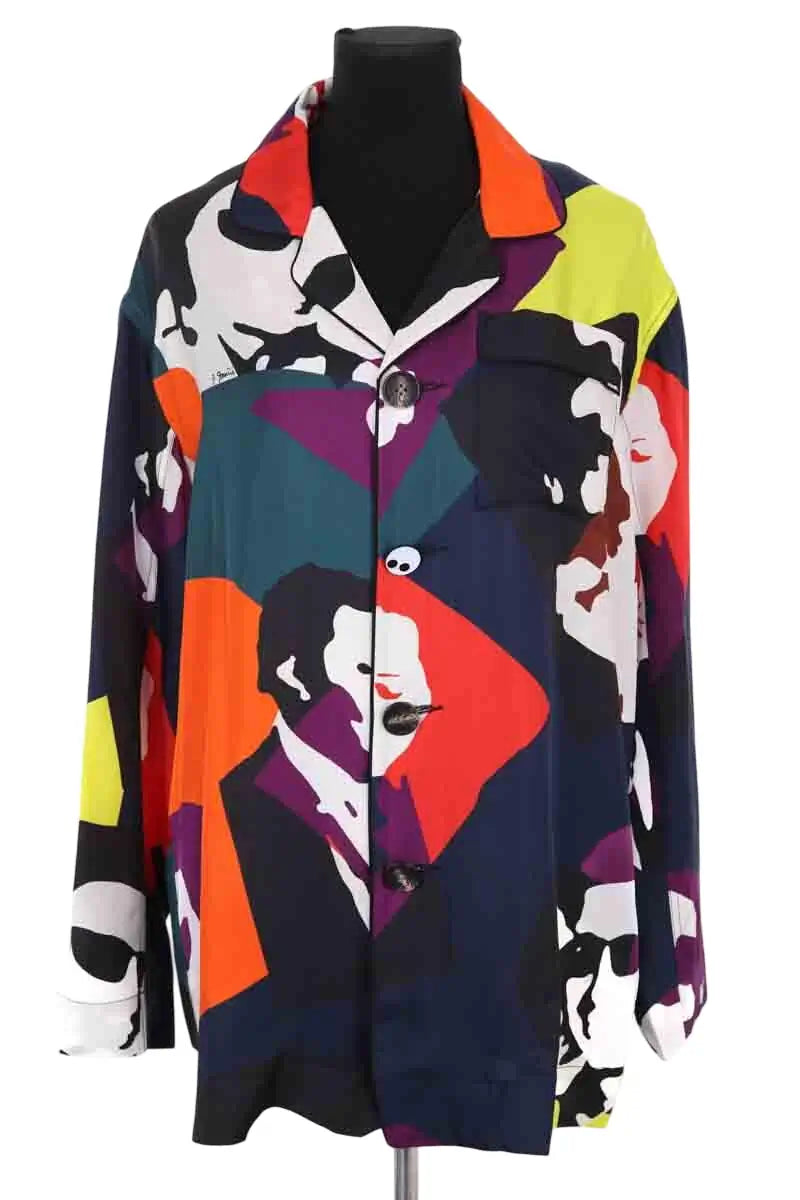 Chemise AZ Factory Multicolore en Soie, taille S - Seconde Main