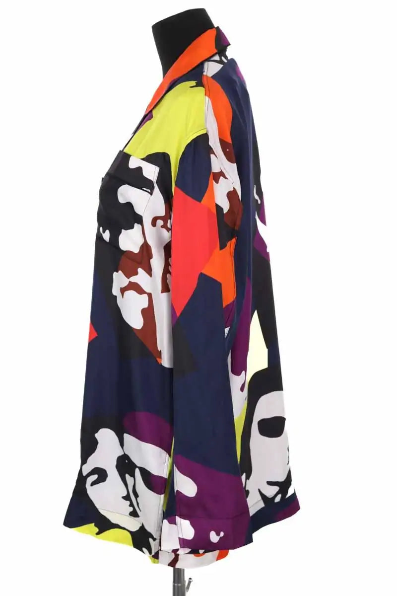 Chemise AZ Factory Multicolore en Soie