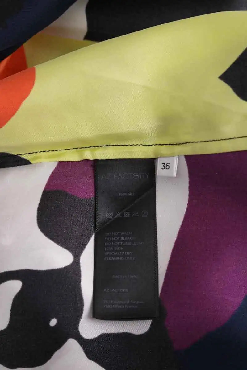 Chemise AZ Factory Multicolore en Soie