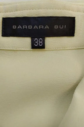 Chemise Barbara Bui Jaune en Soie
