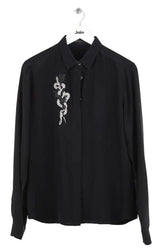 Chemise Barbara Bui Noir en Soie, taille S - Seconde Main