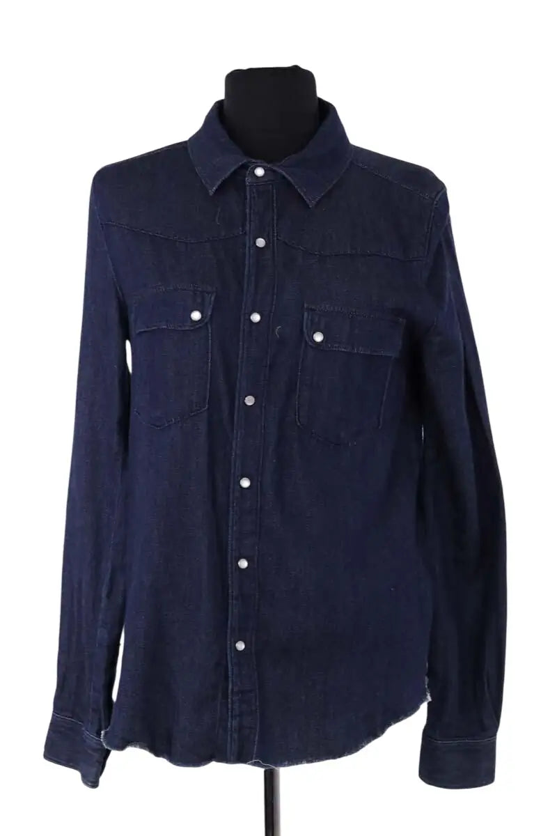 Chemise Ba&Sh Bleu en Coton, taille XS - Seconde Main