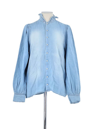 Chemise Bash Bleu en Coton, taille XS - Seconde Main